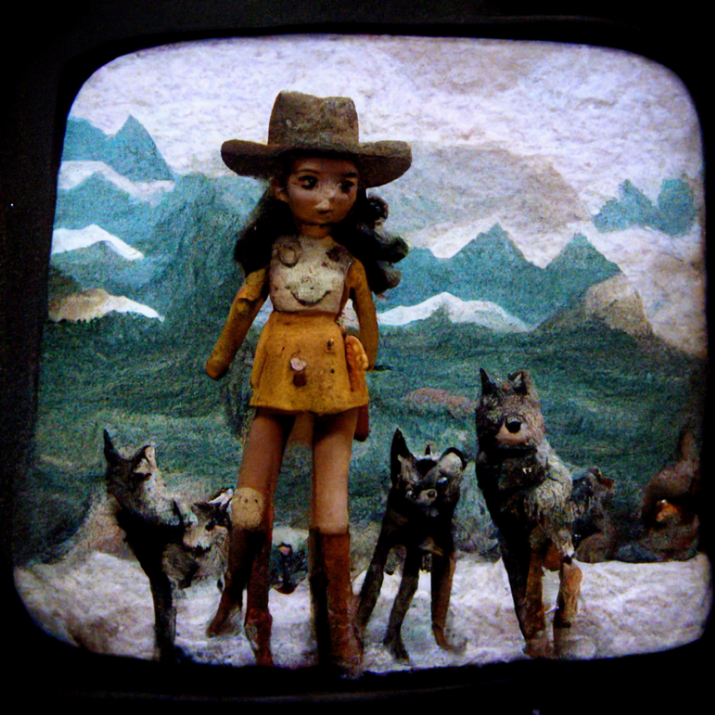 conduit_3d_claymation_old_tv_static_playing_bikini_cowboy_girl__fa183ade-cf64-4385-805a-bf151503238d