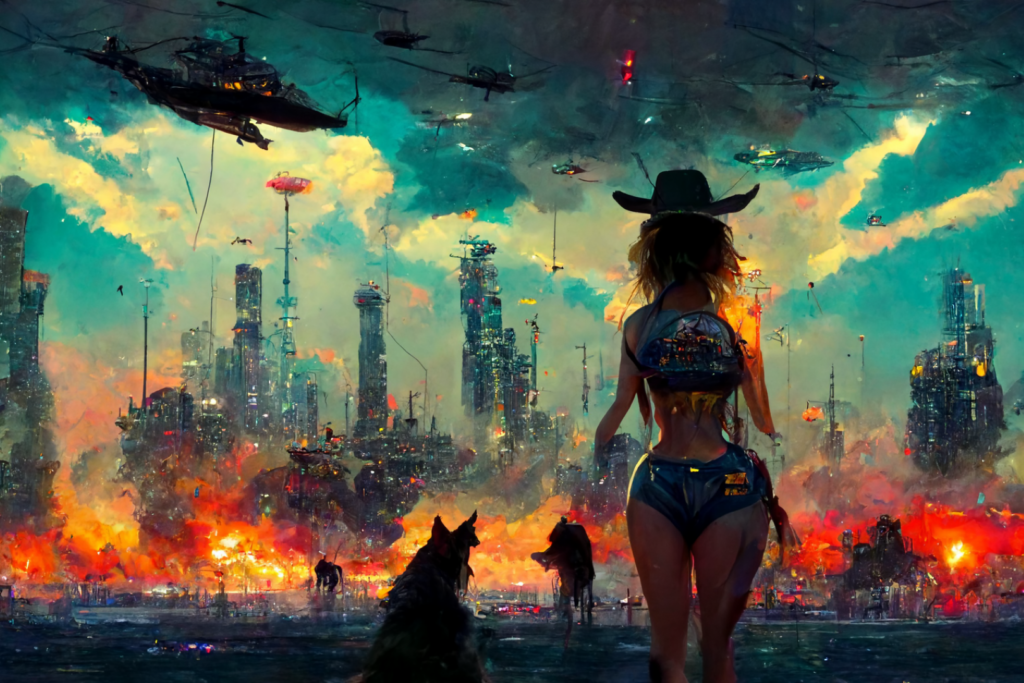 conduit_epic_battle_bikini_cowboy_girl_surrounded_by_wolves_ver_fd1169b2-128d-4154-8a9b-8e1b50d39595