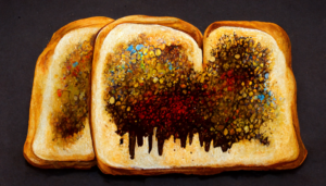conduit_graffiti_painting_of_toast_dichromatism_color_c9dca141-1893-4303-baee-382b69162e4c