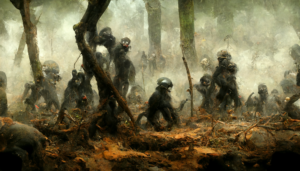 conduit_humanzee_army_fighting_sasquach_brigade_dark_forest._ba_237a6b24-16f1-41d2-8d8c-892a7449169c