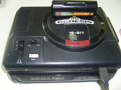 Sega Genesis + Sega CD by Cirofono sega genesis photo