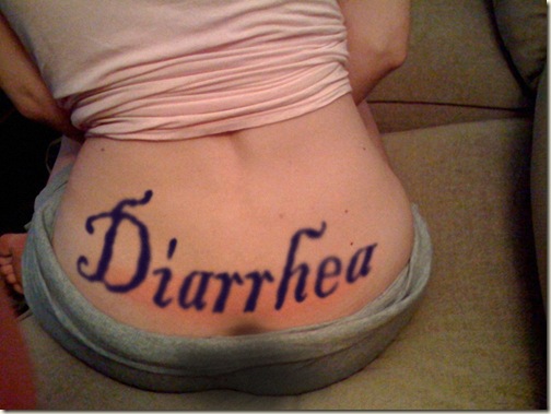 Diarrhea Tramp Stamp